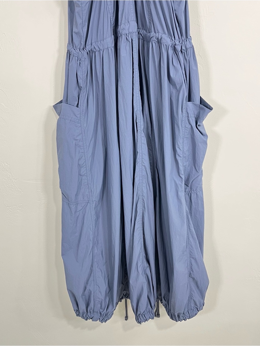Anthropologie Daily Practice Free Fall Midi Dress Slate Blue Size Med Utility - Picture 8 of 10